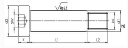 yay ayar civatası teknik resmi